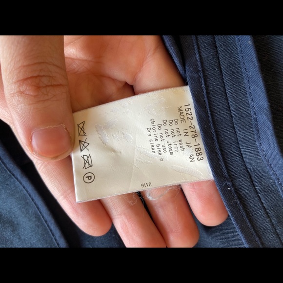 United Arrows Japan Fringed Cotton Blend Blazer - Picture 8 of 8